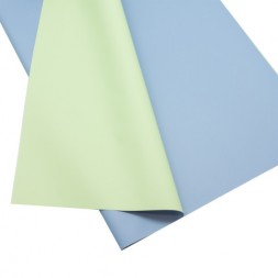 Упаковочная матовая пленка Яркая, Голубой/Бледно-зеленый