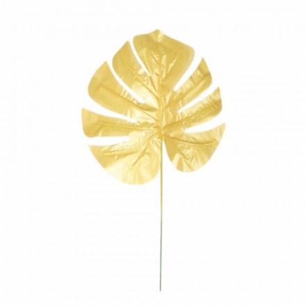 Декор Лист Монстера, Дизайн 1, золото