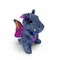 Брелок-мягкая игрушка динозавр «Дракон», синий