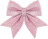 Декоративный бант Праздничный, Розовый, с блестками