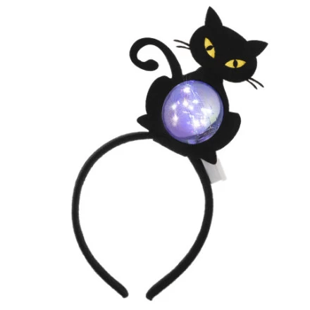 Светодиодный ободок, Черная кошка