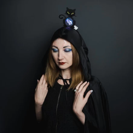 Светодиодный ободок, Черная кошка