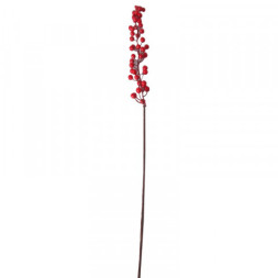 Ветка с красными ягодками искусственная