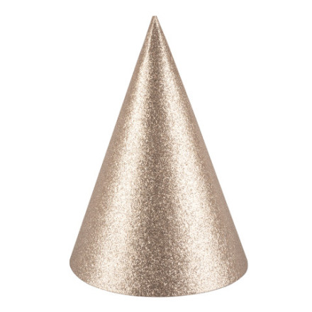 Колпаки, Светлое золото, с блестками