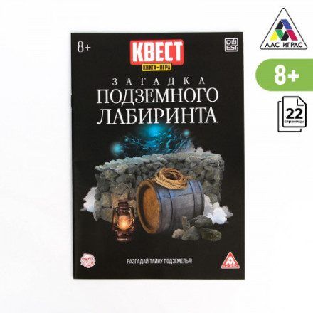 Книга-квест «Загадка подземного лабиринта» версия 2, 8+