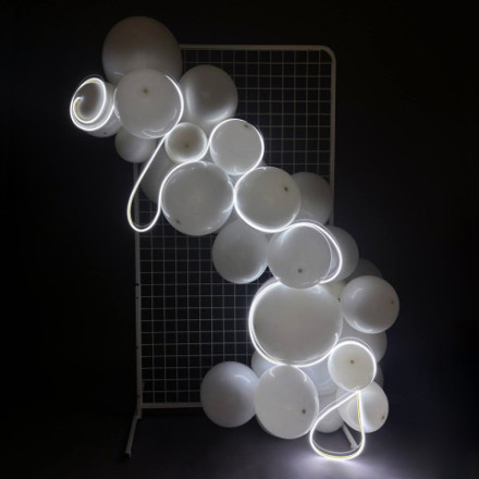 Светодиодная гирлянда, Дюралайт 120 Led/м, с адаптером, 6*12мм,12v, Белый