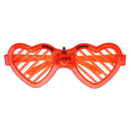 Светодиодные очки, Сердце, Красный