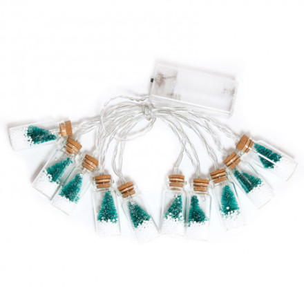 Светодиодная гирлянда &quot;Нить. Елки в стеклянных баночках&quot;