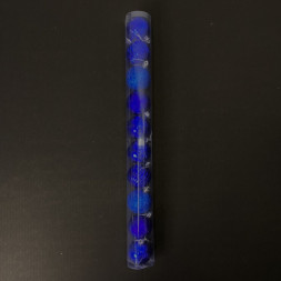 Набор новогодних елочных шаров в тубе Синие , 5 дизайнов