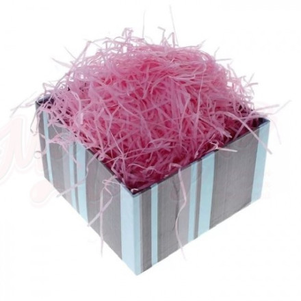 Бумажный наполнитель для коробок и подарков Розовый
