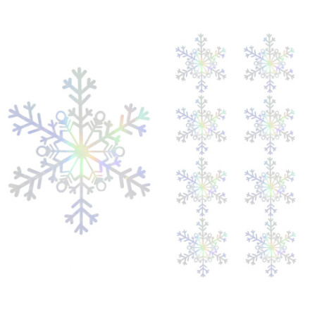 Декоративное украшение Снежинки Льдинки, Серебро, Голография