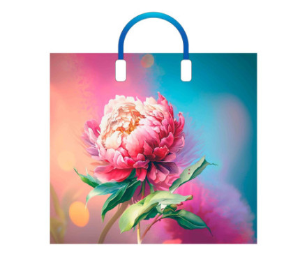 Пакет из мягкого пластика &quot;Сандра&quot;  с пластиковыми ручками