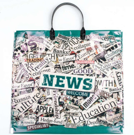 Пакет из мягкого пластика &quot;Сандра&quot;  с пластиковыми ручками