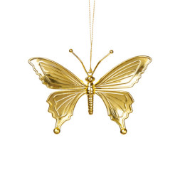 Елочное украшение Бабочка золотая