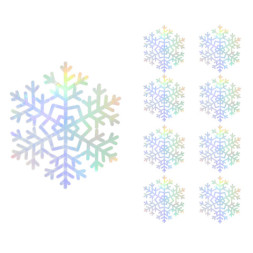 Декоративное украшение Снежинки Искринки, Серебро, Металлик