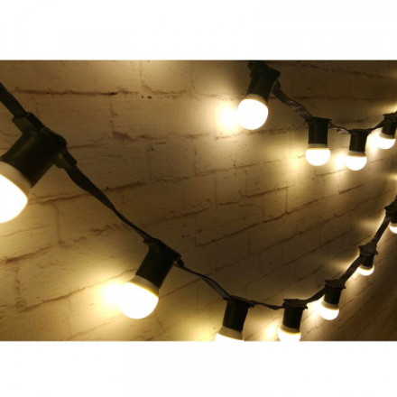 Гирлянда Белт-лайт пятижильный с переключателем режимов, черный провод