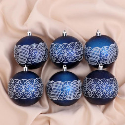 Набор новогодних елочных шаров &quot;Волшебное кружево&quot;
