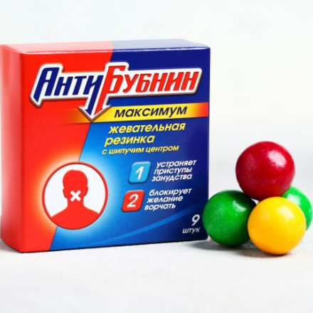 Жевательная резинка с шипучкой Антибубнин