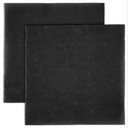Сервировочные салфетки, Однотонные, Черный