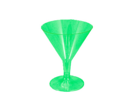 Набор бокалов пластиковых для Мартини, цвет в ассортименте