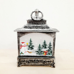 Новогодний светодиодный фонарь Новогодние Ёлочки