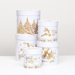 Коробка цилиндр &quot;Время чудес&quot; #нг