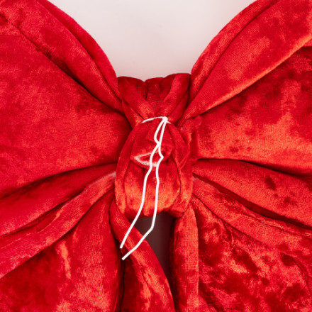 Декоративный бант Нарядный бархат, Красный