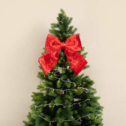 Декоративный бант Нарядный бархат, Красный