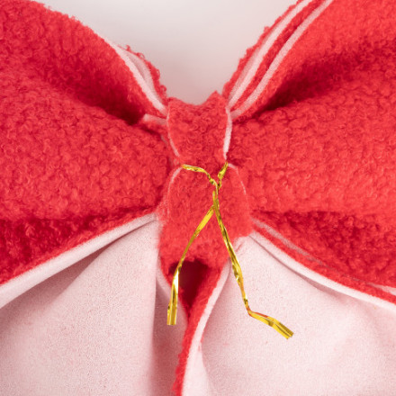 Декоративный бант Праздничный велюр, Красный