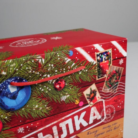 Пакет-коробка «Новогодняя посылка» #нг