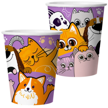 Стаканы Кошечки Собачки
