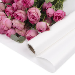 Упаковочная пленка 65мкр Однотонная, Белый, Матовый