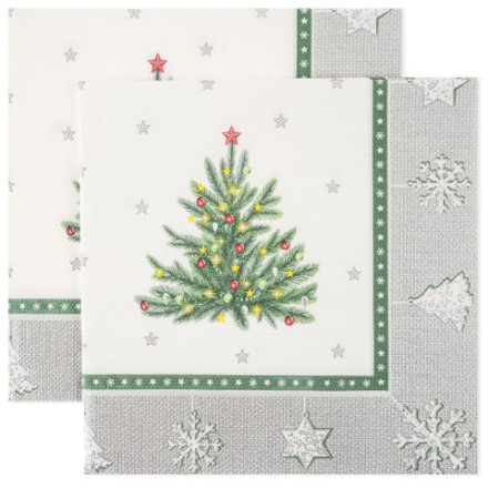Сервировочные салфетки, Новогодний гобелен с елочкой