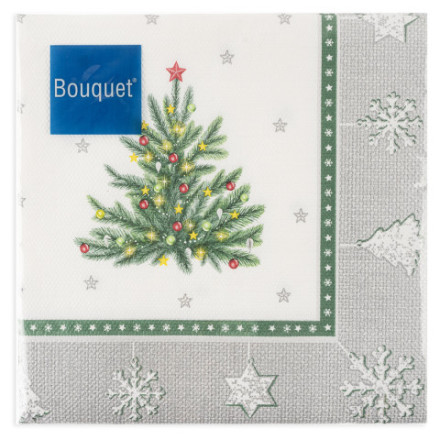 Сервировочные салфетки, Новогодний гобелен с елочкой