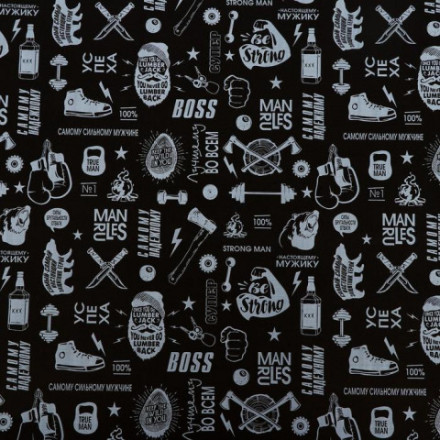 Бумага упаковочная, крафтовая, &quot;BOSS&quot;