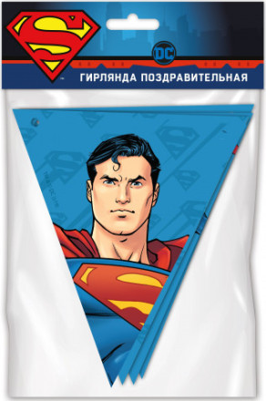 Распродажа! Гирлянда Флажки, Супермен