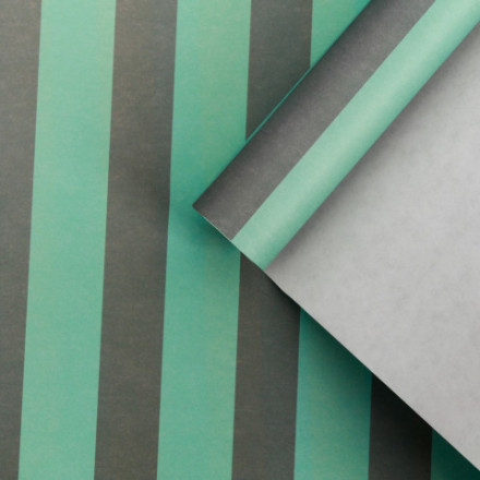 Бумага упаковочная для цветов «Полоски», 100 × 70 см, МИКС