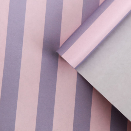 Бумага упаковочная для цветов «Полоски», 100 × 70 см, МИКС