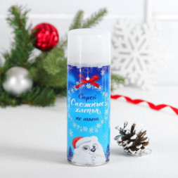 Искусственный снег спрей «Снежные хлопья», белый