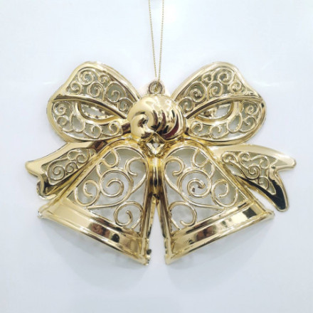 Новогодняя игрушка Колокольчики золотые