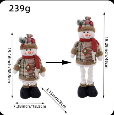 Новогодний Снеговик на телескопических ногах