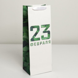 Пакет под бутылку «23 февраля»