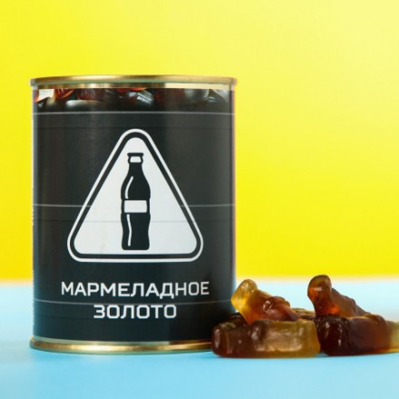 Подарочный мармелад в форме бутылочек колы «Нефть»