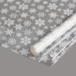 Упаковочная пленка 40мкм, Снежинка, Белый