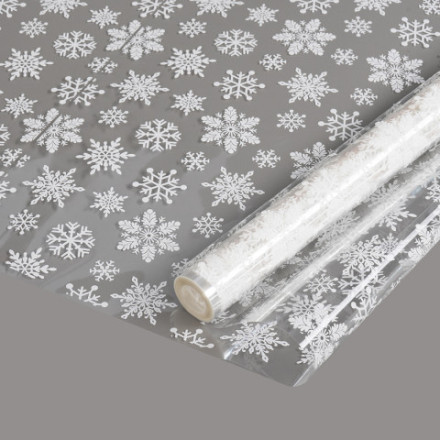 Упаковочная пленка 40мкм, Снежинка, Белый
