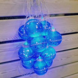 Новогодняя светодиодная гирлянда Орион со стразами, синяя