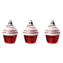 Елочные игрушки Пирожное Капкейк