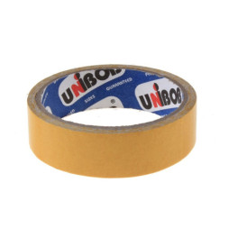 Клейкая лента UNIBOB, двусторонняя, скотч на тканевой основе