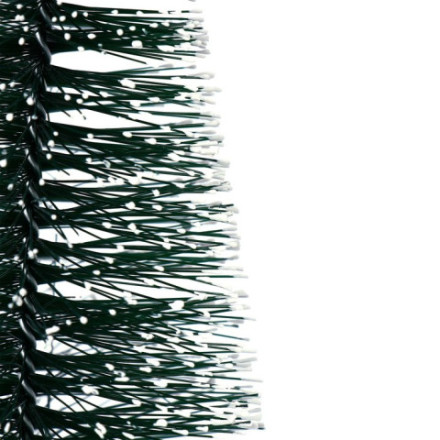 Декор «Ёлочка зелёная в снегу» на спиле дерева