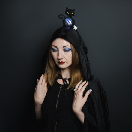 Светодиодный ободок, Черная кошка
